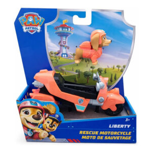 Veiculo Solido Patrulha Canina Motocicleta Com Boneca Da Liberty Sunny