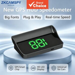Velocímetro Gps Digital Hud LCD Projetor Fontes Grandes Medidor De