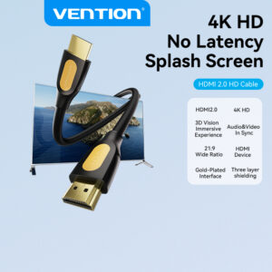 Venção Cabo Hdmi 2.0 Macho Para 4K HD De Alta Velocidade 18Gbps 4K 3D — Informática