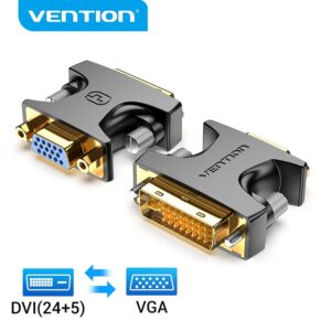Venção Dvi Adaptador Macho Para Fêmea Vga Bidirecional-I 24 5 1080P — TV e Vídeo
