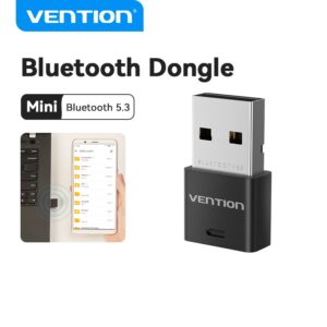 Venção Transmissor Sem Fio USB Bluetooth 5.3 Dongle Receptor De Áudio