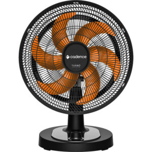 Ventilador Cadence Preto e Laranja 220 Volts