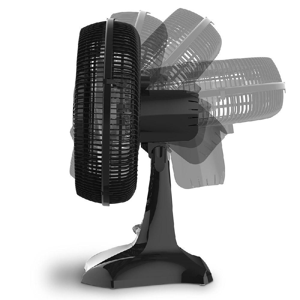 Ventilador de Mesa 40cm 6 Pás Maxx Force Britânia Preto com Prata 127V