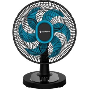 Ventilador de Mesa Cadence Refresh Turbo Pro 6 Pás Preto e