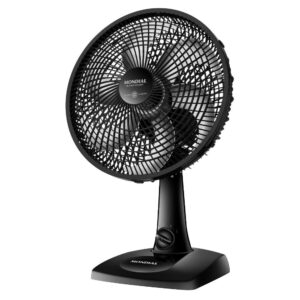 Ventilador de Mesa Mondial 6 Pás 30cm Preto 220v