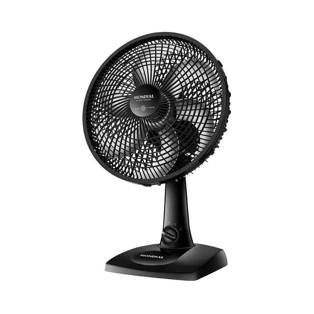 Ventilador de Mesa Mondial 6 Pás Super Power Preto 30cm 220V