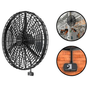 Ventilador De Parede Industrial 1 Metro 1 2cv Para Galpão Igreja
