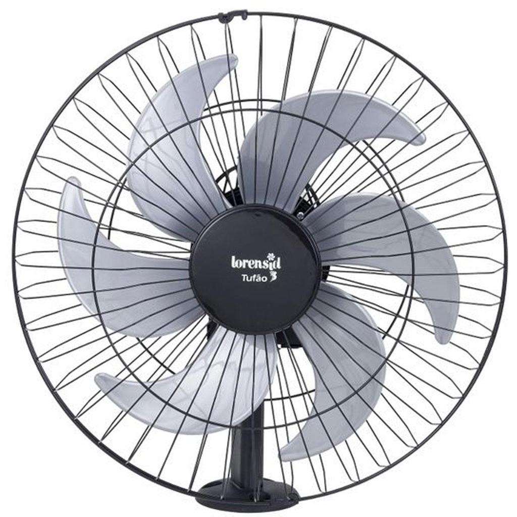 Ventilador De Parede Loren Sid Tufão 50cm Preto Bivolt
