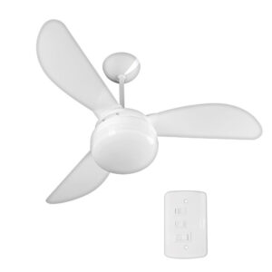 Ventilador de teto 3 pás branco Fênix Ventisol