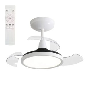 Ventilador De Teto Aliseu Retrátil Mid Branco Bivolt Com Controle