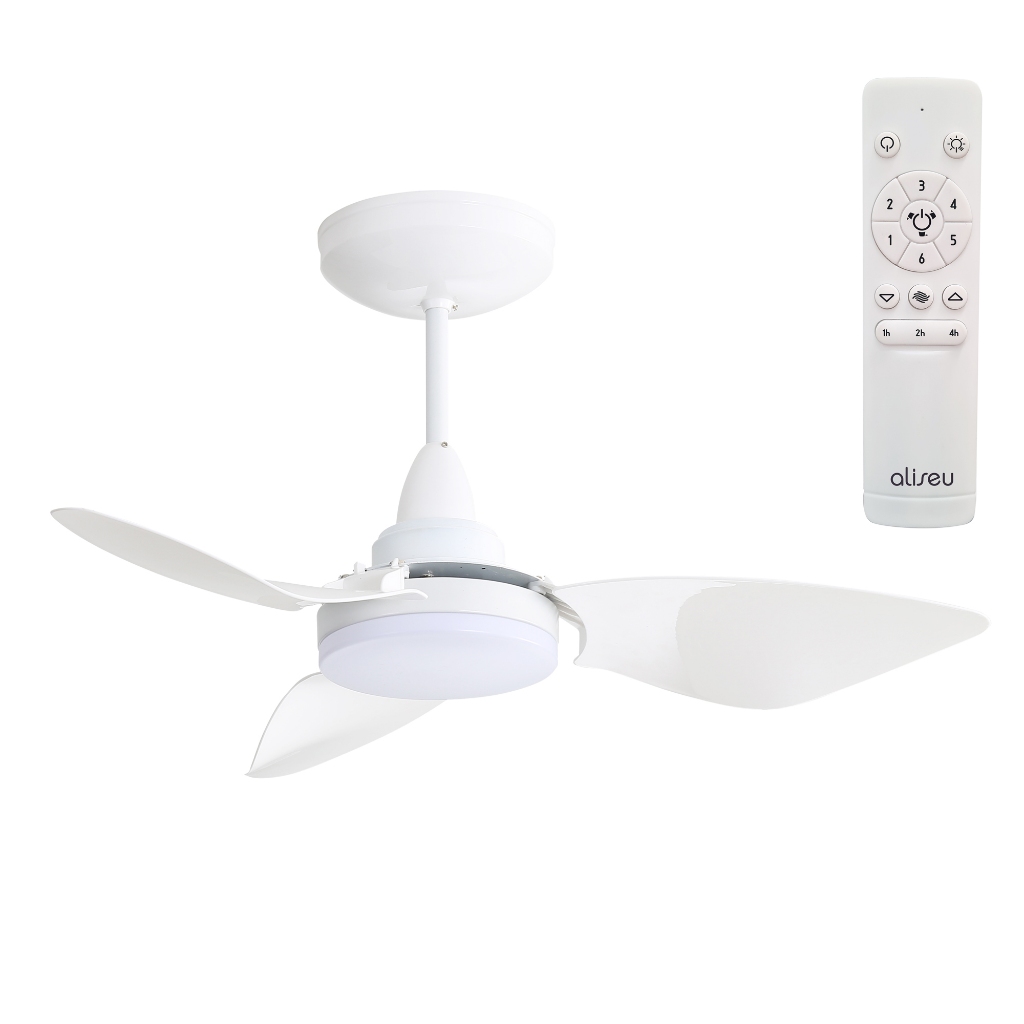 Ventilador De Teto Aliseu Smart Eco+ Branco Com Controle Remoto