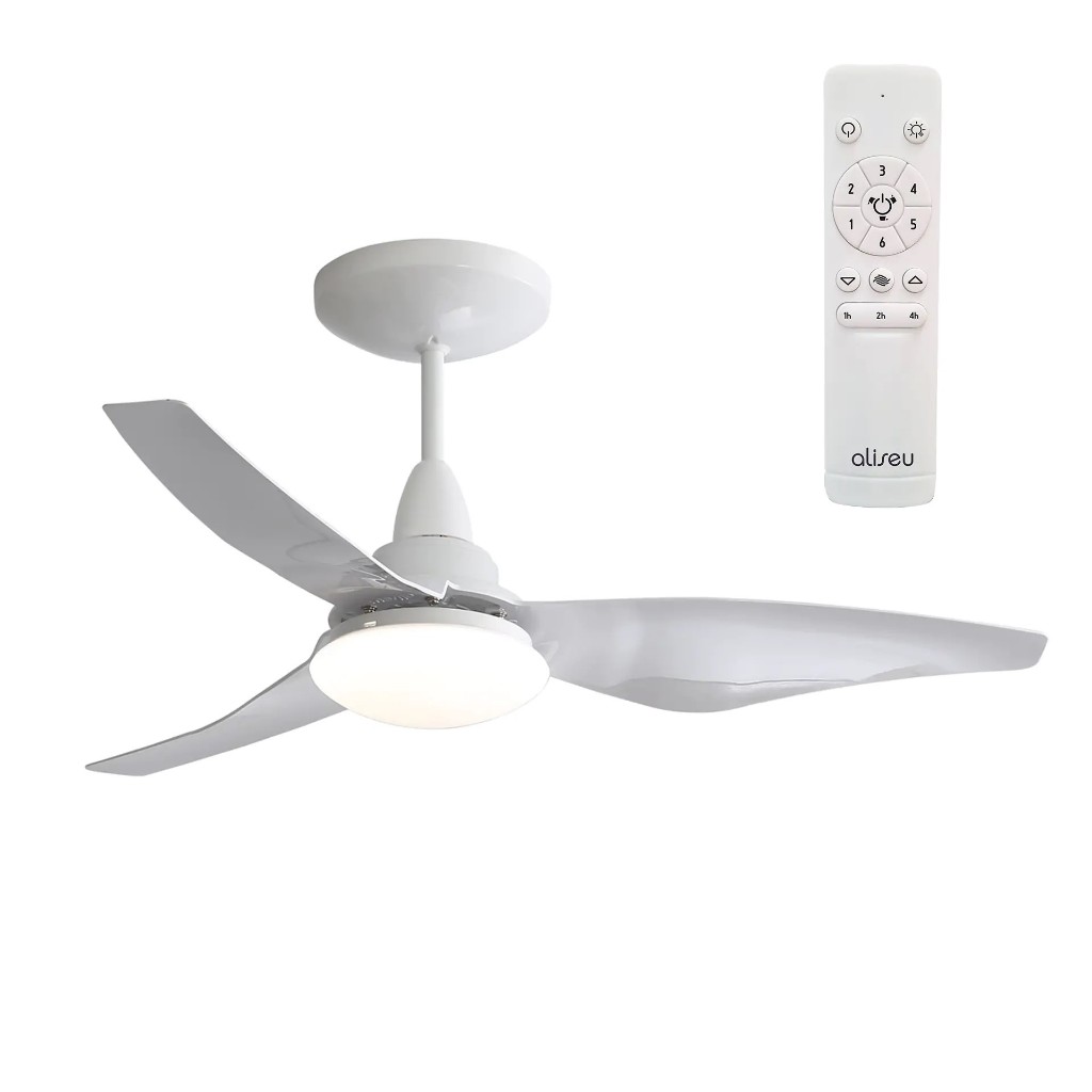 Ventilador de Teto Aliseu Taurus Branco Bivolt Com Motor Inverter