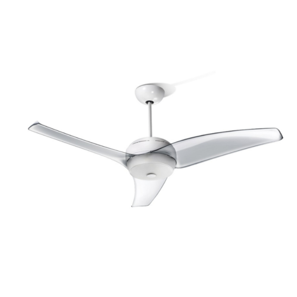 Ventilador DE Teto Latina Luminaria Silencioso Cristal 127V