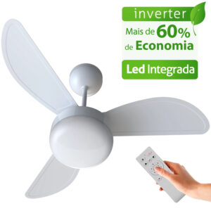 Ventilador de Teto Ventisol Fênix Inverter Controle Remoto Led
