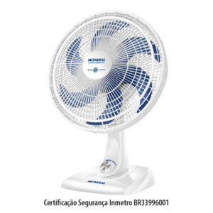 Ventilador Mesa Super Power 40cm Branco 6 Pás 3 Velocidades Regulável