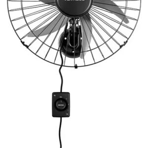 Ventilador oscilante de parede ventisol Steel 6 pás 50cm preto