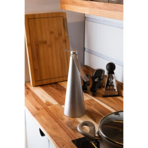 Ventilador Repelente de Mesa 9cm x 9cm x 26cm Prateado Plástico Lyor
