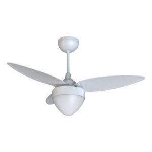 Ventilador Teto Aires Branco 3 Pás Controle Remoto Luminária — Decoração