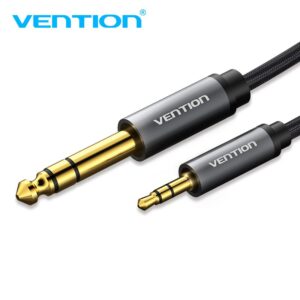 Vention 3.5 to 6.35 Cable 3.5mm 1 8″ Male Trs to 6.35mm 1 4″ Male Trs