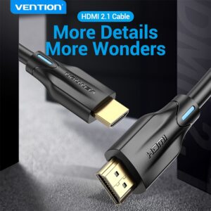 Vention 8K Cabo Hdmi Ultra High Speed 48Gbps Hdmi 2.1 Cabo Supports — Informática