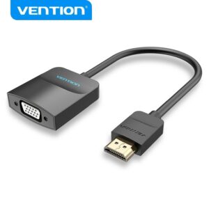 Vention Adaptador Hdmi Para Vga Conversor De Áudio E Vídeo 1080P Com — Informática