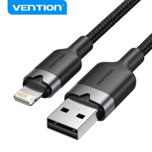 Vention Cabo USB Para iPhone 14 13 12 11 Pro Max 2.4A Relâmpago De — Celulares e Acessórios