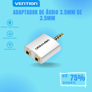 Vention Conector De Fone De Ouvido De 3,5 Mm Com Adaptador De Áudio