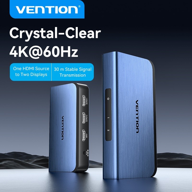 Vention Hdmi Splitter 4K 60Hz 1 Em 4 Saídas Adaptador HD Conversor De