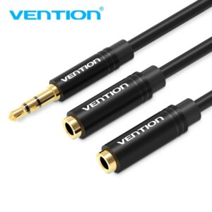 Vention Headphone Splitter Cable 3.5mm Y Jack Splitter Extension — Celulares e Acessórios