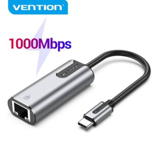 Vention Placa De Rede De Alta Velocidade 1000 Mbps Usb C Para Gigabit