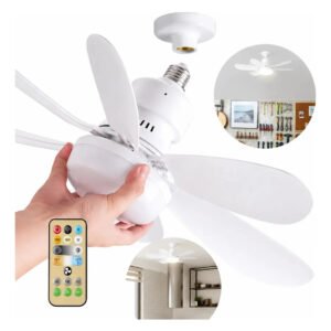 Ventlador de Teto Flower 40W com Luz LED e Controle Remoto — Ar e Ventilação