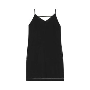 Vestido Feminino Curto Creponado Marialícia Preto