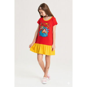 Vestido Feminino Infantil Beijocas Turma da Mônica