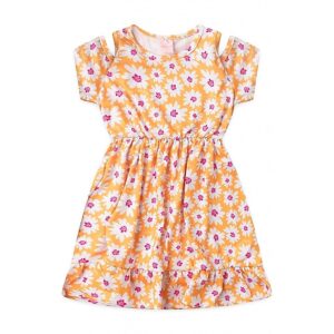 Vestido Feminino Infantil Vibrações Das Flores