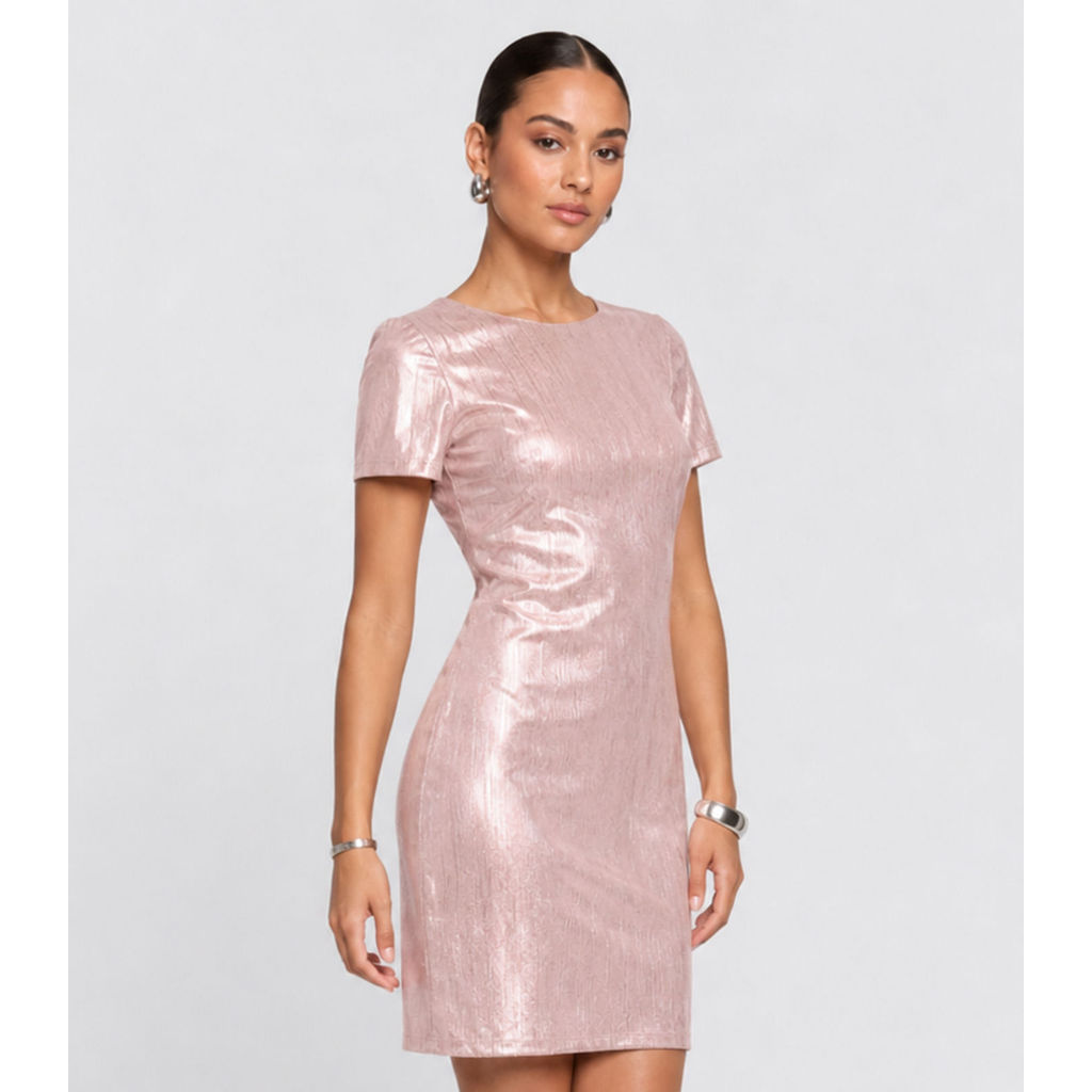Vestido Feminino Metalizado Endless Unica — Moda Feminina