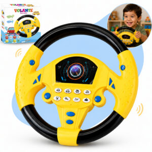 Volante Infantil Carro Brinquedo Interativo Gira 360 Ventosa C Som