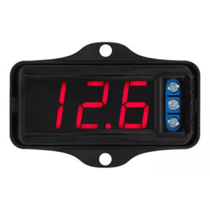 Voltímetro Digital Vtr1000 Led Vermelho Medidor De Bateria Protege