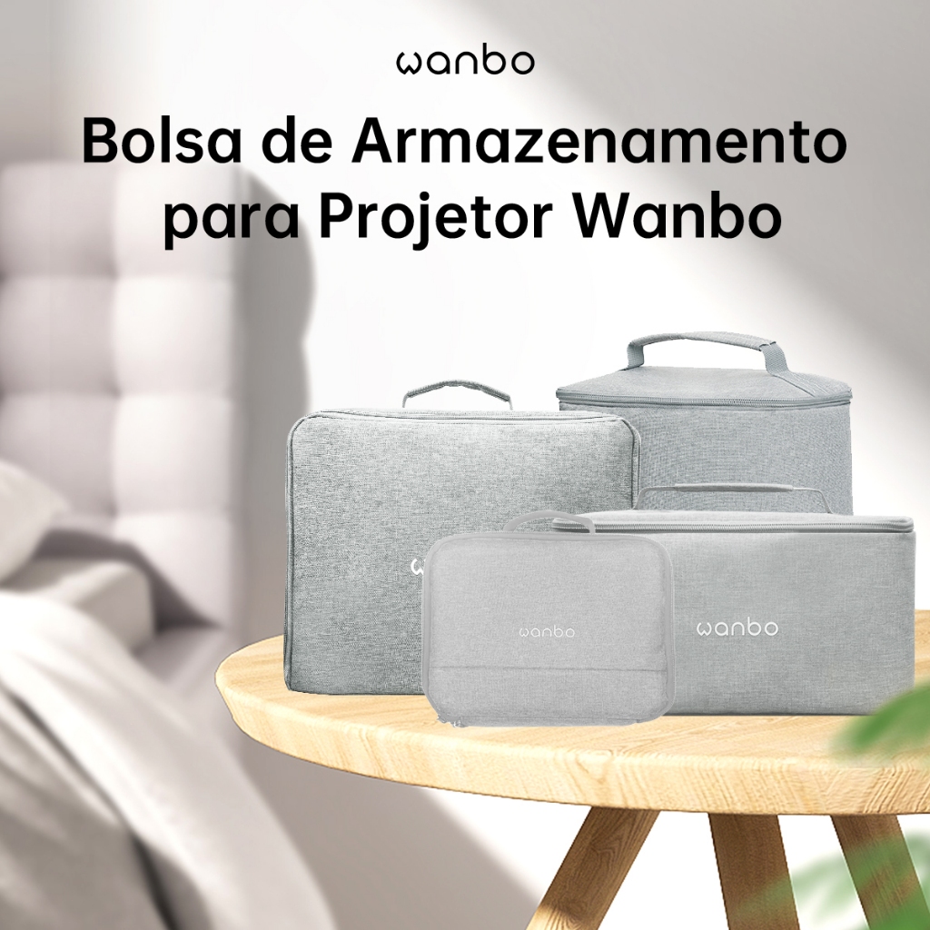 Wanbo Bolsa Para Projetor Portátil Case, À prova D'água e Resistente