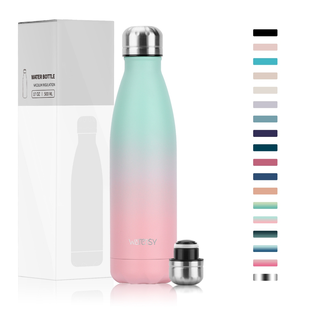 Watersy Garrafa Térmica 500ml Inox 304 Sem Bpa 24h Gelada 12h Quente — Cozinha e Utensílios
