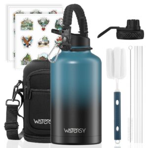 Watersy Garrafa Termica De Agua Com Canudo E TampaGarrafa Térmica De