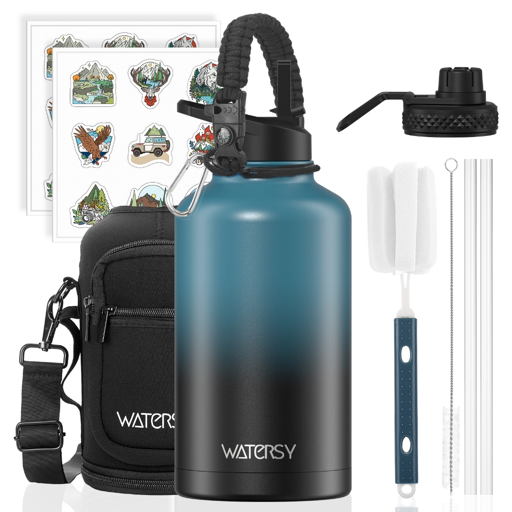 Watersy Garrafa Termica De Agua Com Canudo E TampaGarrafa Térmica De