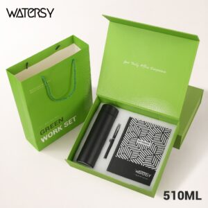 Watersy Kit Presente Corporativo Garrafa Térmica Inox 510ml Brinde