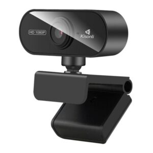 Webcam Kisonli PC6, 1080p, USB, Preta — Informática