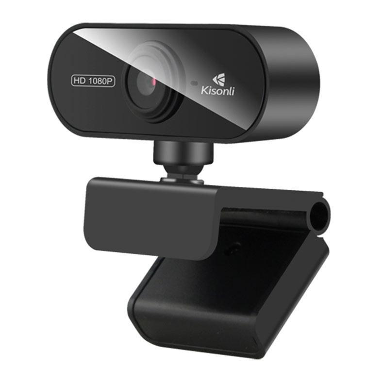 Webcam Kisonli PC6, 1080p, USB, Preta — Informática