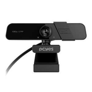 Webcam PCYes Raza FHD-04, FHD, 1080p, USB, Preto, RZFHD04