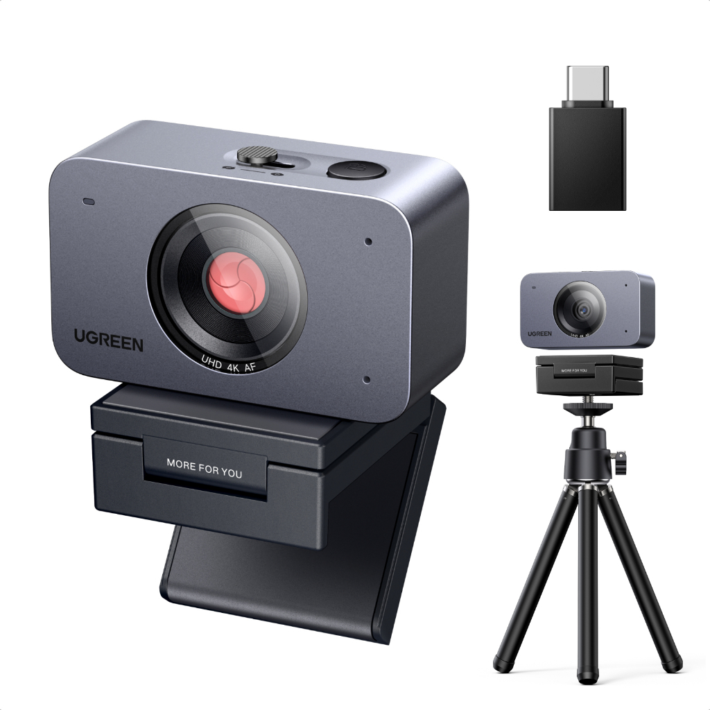 Webcam Ugreen 4K Com Sensor De 8 Mp 30 Fps Redução De Ruído AI Foco