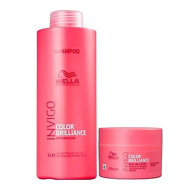 Wella Professionals Invigo Color Brilliance Shampoo 1l+Máscara 150ml