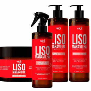 Widi Care Liso Maravilha Kit Shampoo Condicionador Fluído Máscara Kit