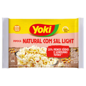 Yoki Pipoca para micro-ondas natural com sal light 90g