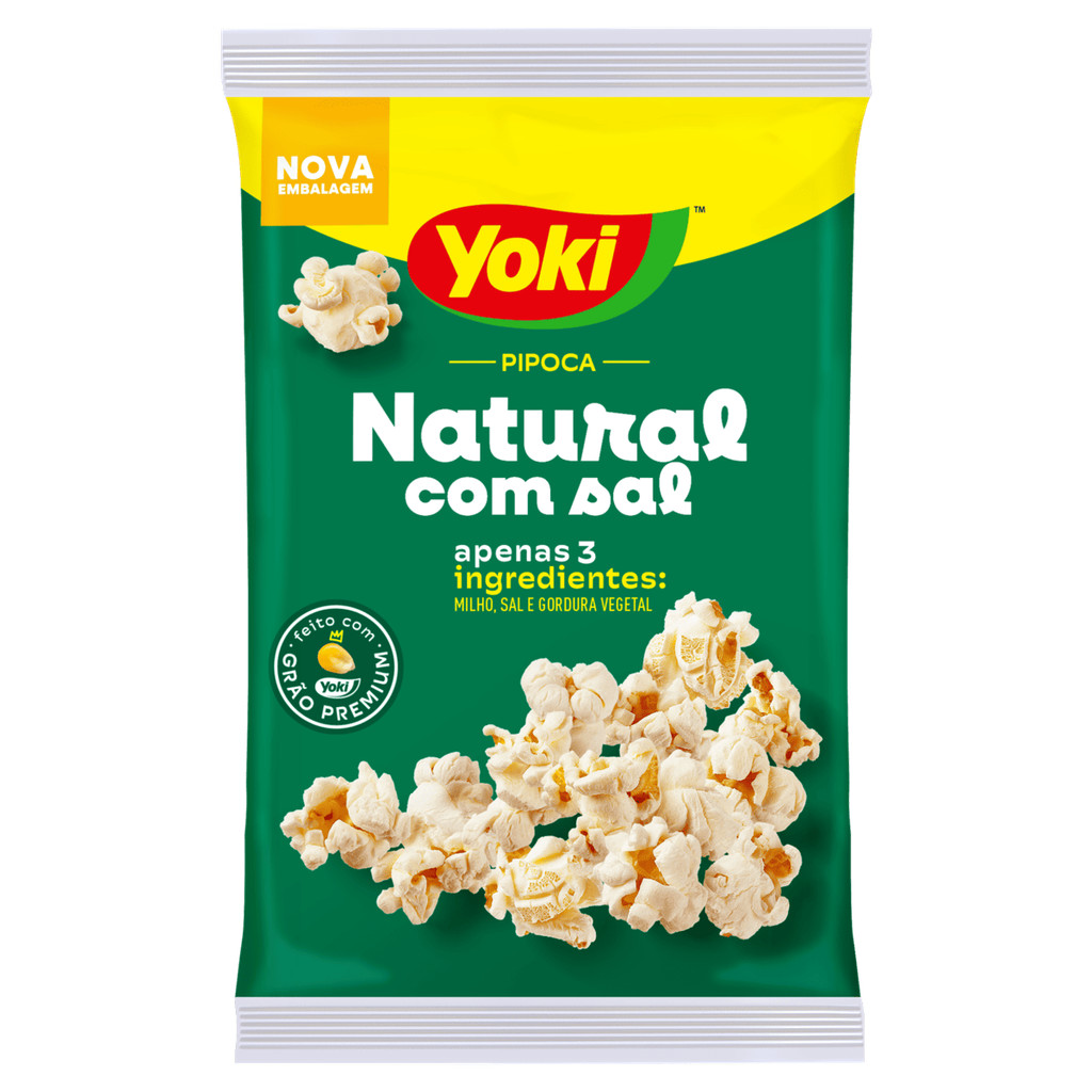 Yoki Pipoca para micro-ondas sabor natural com sal 50g — Eletroportáteis